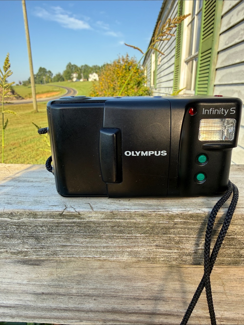 Olympus Infinity S Compact 35mm Film Camera - Black vintage
